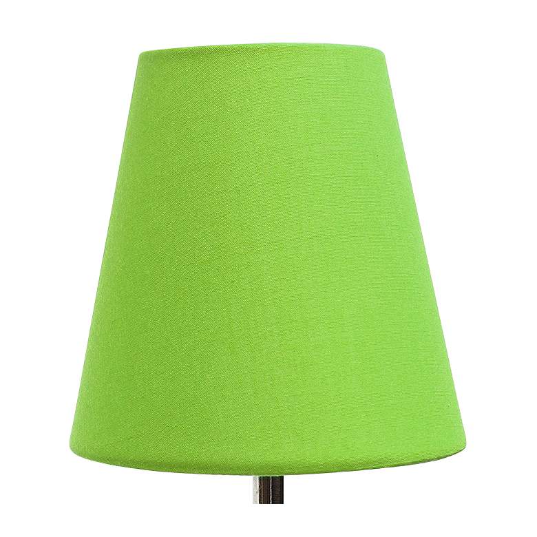 Image 2 Creekwood Home Nauru 10 1/2"H Nickel Green Shade Table Lamp more views