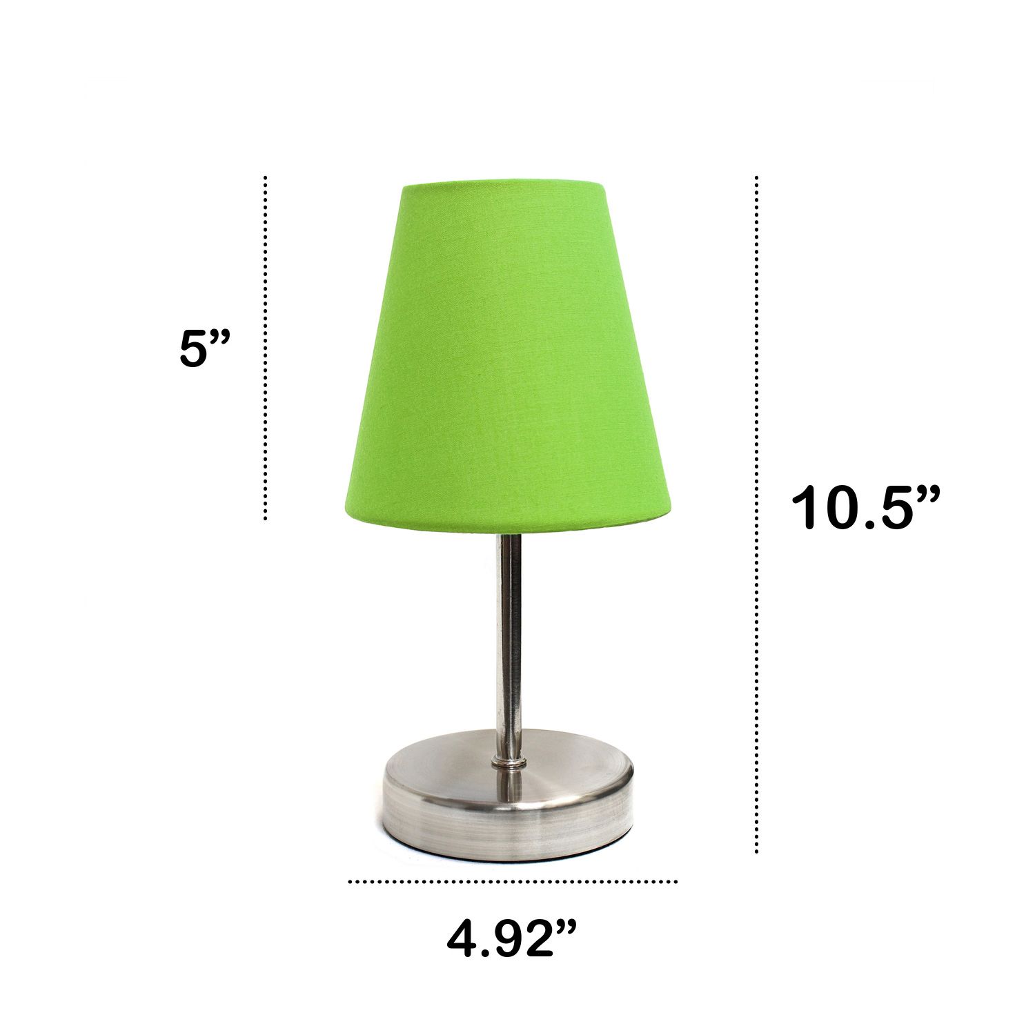 Creekwood Home Nauru 10 1/2"H Nickel Green Shade Table Lamp