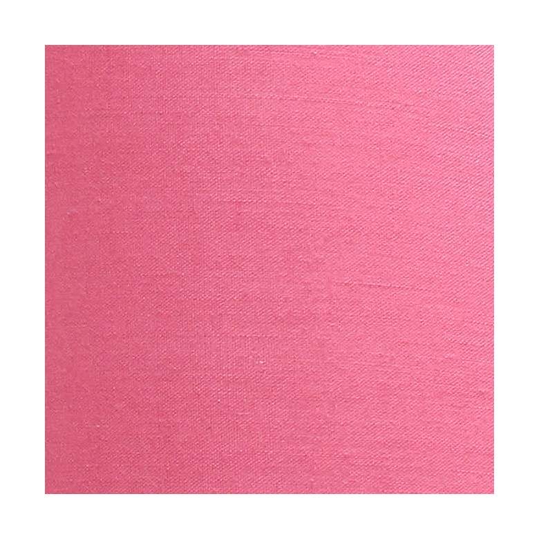 Image 4 Creekwood Home Nauru 10 1/2"H Nickel Pink Shade Table Lamp more views