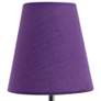 Creekwood Home Nauru 10 1/2"H Nickel Purple Shade Table Lamp