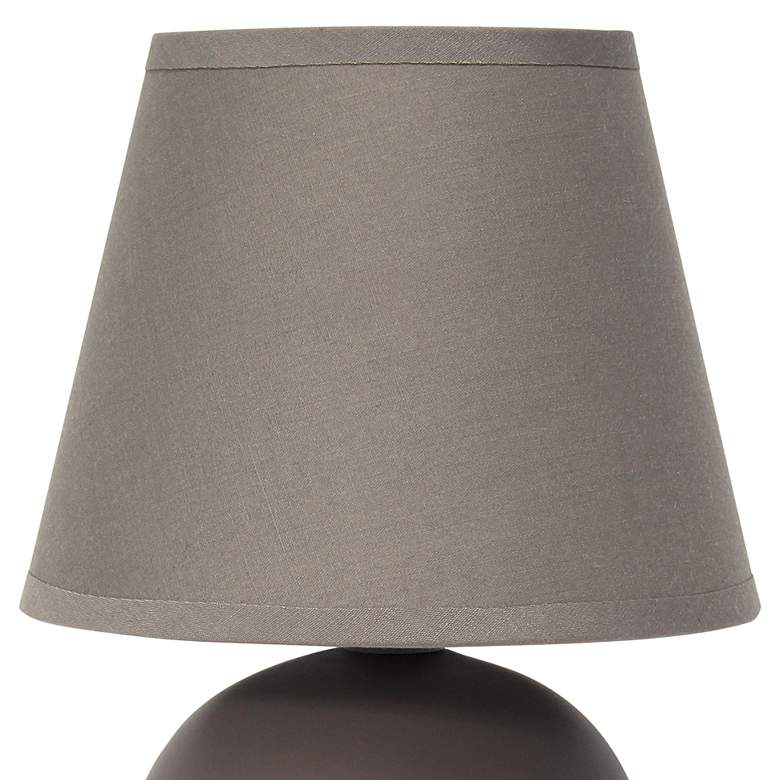 Image 2 Creekwood Home Nauru 8 3/4 inch High Gray Table Lamps Set of 2 more views