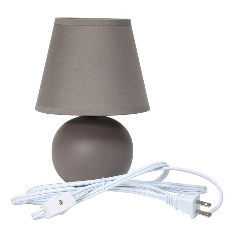 Image 5 Creekwood Home Nauru 8 3/4 inch High Gray Table Lamps Set of 2 more views