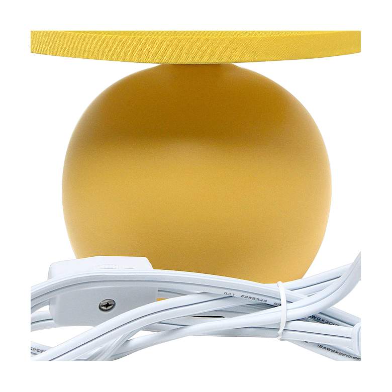 Image 4 Creekwood Home Nauru 8 3/4"H Yellow Table Lamps Set of 2 more views