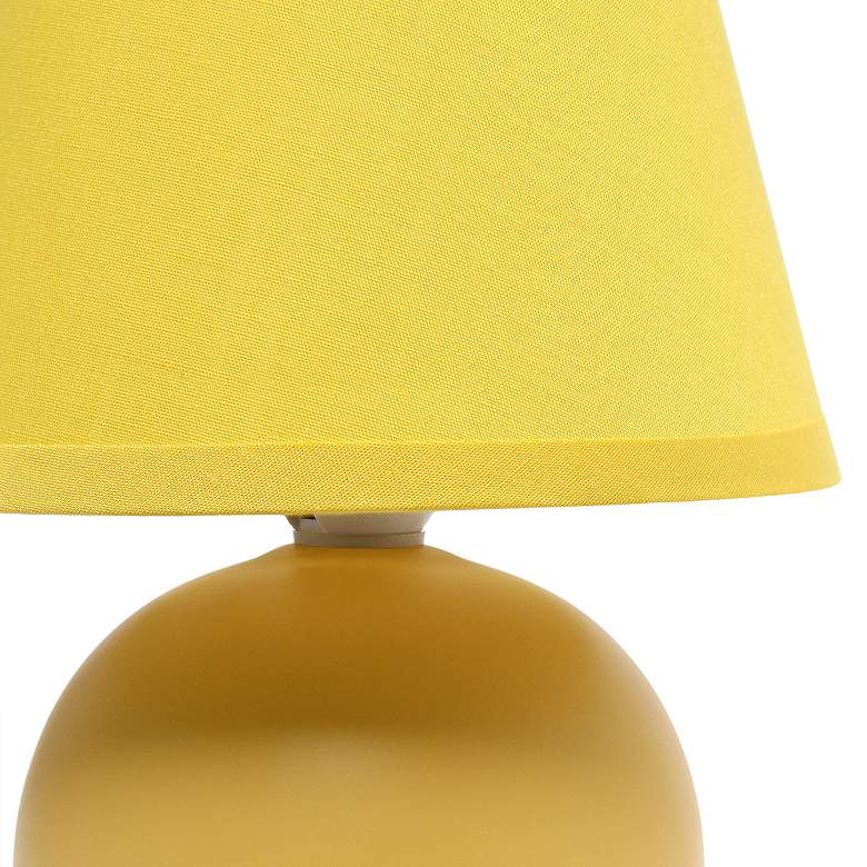 Image 6 Creekwood Home Nauru 8 3/4"H Yellow Table Lamps Set of 2 more views