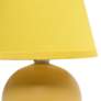 Creekwood Home Nauru 8 3/4"H Yellow Table Lamps Set of 2