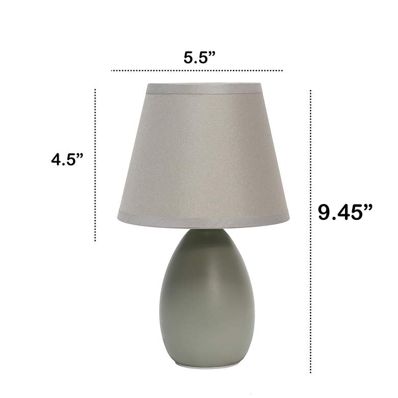 Image 7 Creekwood Home Nauru 9 1/2" High Gray Table Lamps Set of 2 more views