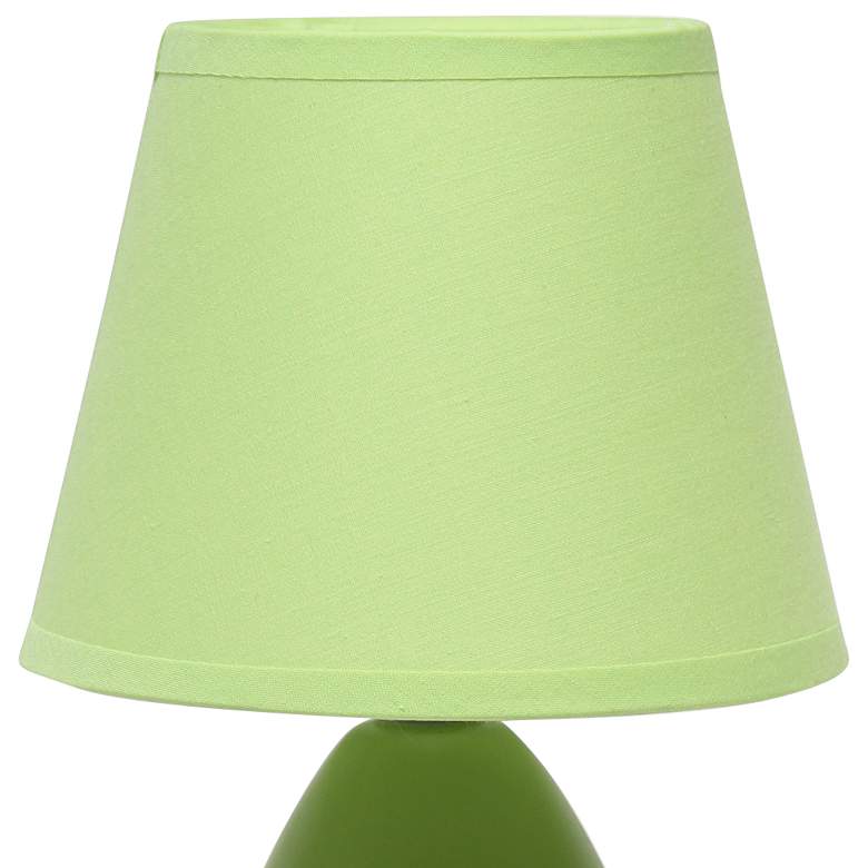 Image 2 Creekwood Home Nauru 9 1/2 inch High Green Table Lamps Set of 2 more views