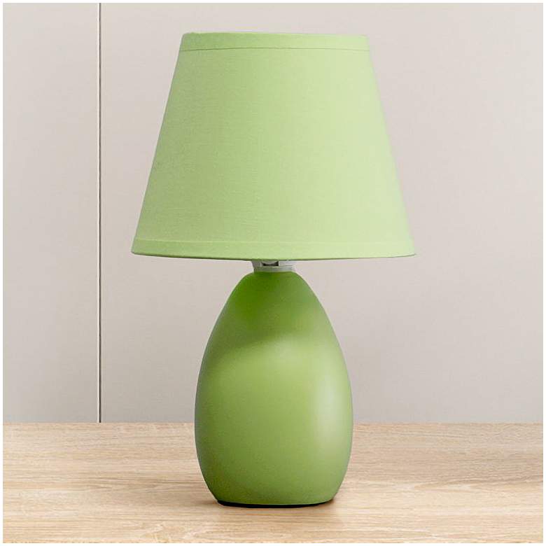 Image 6 Creekwood Home Nauru 9 1/2 inch High Green Table Lamps Set of 2 more views