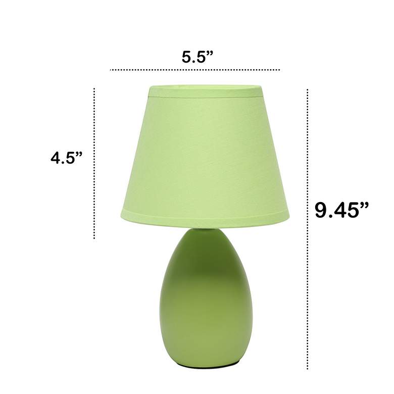 Image 7 Creekwood Home Nauru 9 1/2" High Green Table Lamps Set of 2 more views