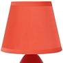 Creekwood Home Nauru 9 1/2" High Orange Table Lamps Set of 2