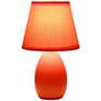 Creekwood Home Nauru 9 1/2" High Orange Table Lamps Set of 2