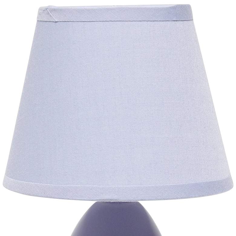 Image 2 Creekwood Home Nauru 9 1/2" High Purple Ceramic Table Lamps Set of 2 more views