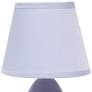 2_Creekwood Home Nauru 9 1/2" High Purple Ceramic Table Lamps Set of 2 more views