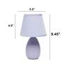 7_Creekwood Home Nauru 9 1/2" High Purple Ceramic Table Lamps Set of 2 more views