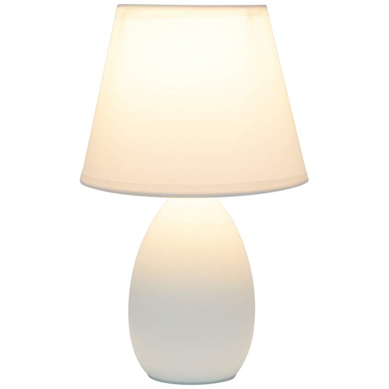 Image 5 Creekwood Home Nauru 9 1/2 inchH Off-White Table Lamps Set of 2 more views