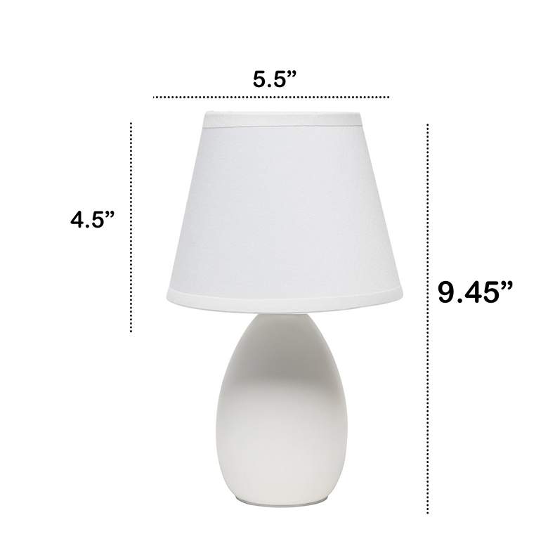Image 7 Creekwood Home Nauru 9 1/2"H Off-White Table Lamps Set of 2 more views
