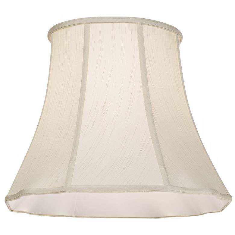 Image 4 Creme Bell Curve Cut Corner Lamp Shade 11x18x15 (Spider) more views