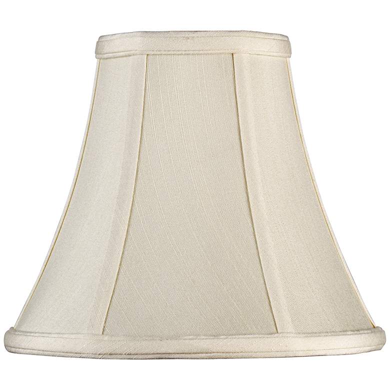 Image 3 Creme Fabric Set of 2 Bell Lamp Shades 4.5x9x8 (Spider) more views