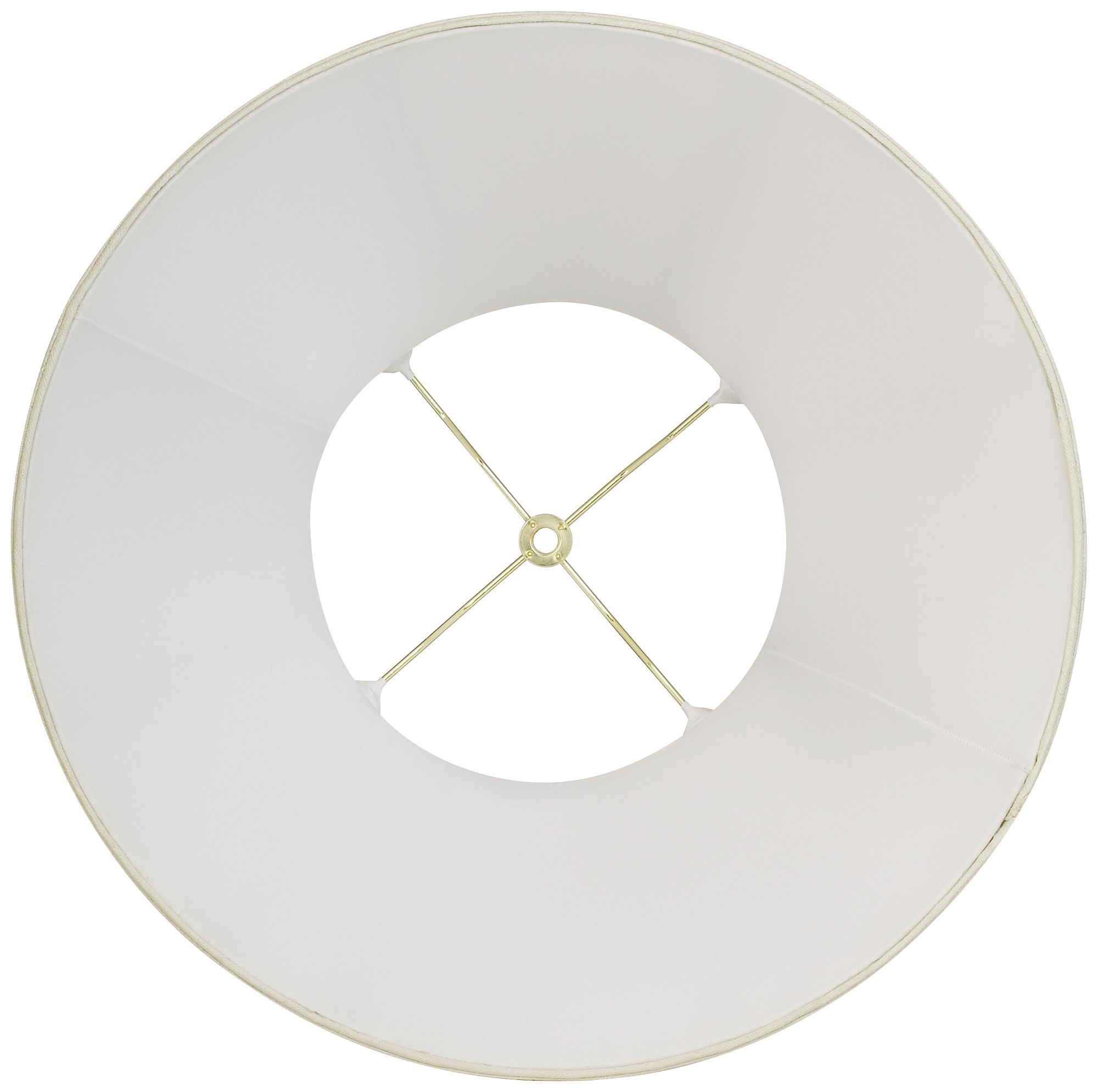 Image 5 Creme Fabric Set of 2 Bell Lamp Shades 9x17x11 (Spider) more views