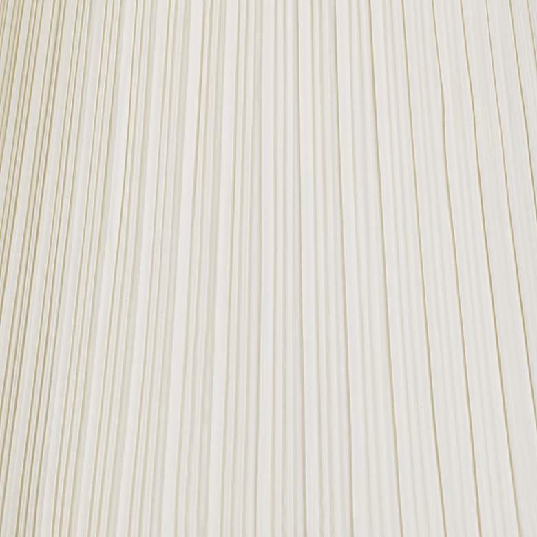 Image 2 Creme Mushroom Pleat Lamp Shades 12x18x18 (Spider) Set of 2 more views