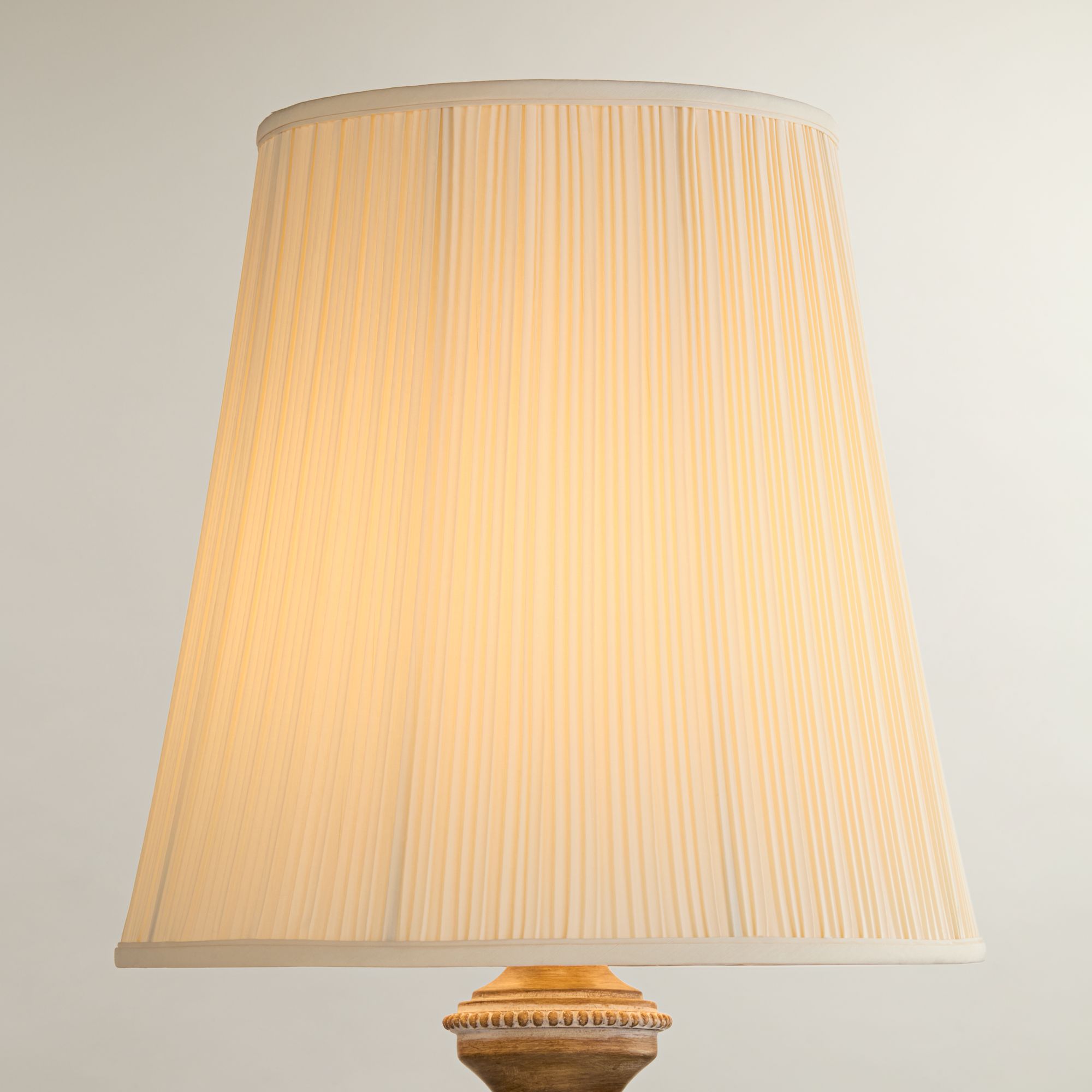 Creme Mushroom Pleat Lamp Shades 12x18x18 (Spider) Set of 2