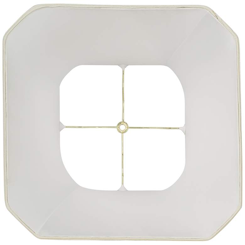 Image 4 Creme Set of 2 Square Cut Corner Shades 10.5x16x14 (Spider) more views