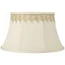 Creme Shade with Embroidered Leaf Trim 13x19x11 (Spider)