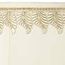 Creme Shade with Embroidered Leaf Trim 7x16x12 (Spider)