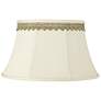 Creme Shade with Gold Lace Trim 13x19x11 (Spider)