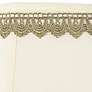 Creme Shade with Gold Lace Trim 13x19x11 (Spider)