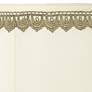 Creme Shade with Gold Lace Trim 7x16x12 (Spider)