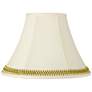 Creme Shade with Gold Satin Weave Trim 7x16x12 (Spider)