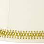 Creme Shade with Gold Satin Weave Trim 7x16x12 (Spider)