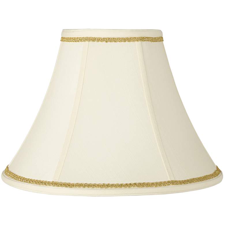 Image 1 Creme Shade with Gold Scroll Trim 7x16x12 (Spider)
