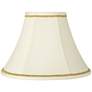 Creme Shade with Gold Scroll Trim 7x16x12 (Spider)