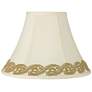 Creme Shade with Gold Vine Lace Trim 7x16x12 (Spider)