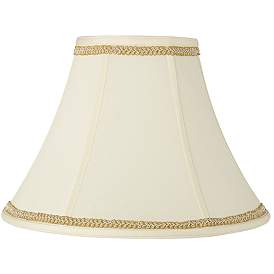 Image1 of Creme Shade with Gold with Ivory Trim 7x16x12 (Spider)