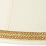 Creme Shade with Yellow Gold Ribbon Trim 13x19x11 (Spider)