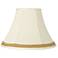 Creme Shade with Yellow Gold Ribbon Trim 7x16x12 (Spider)