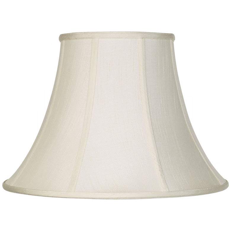 Image 1 Creme White Bell Lamp Shade 9x18x13 (Spider)