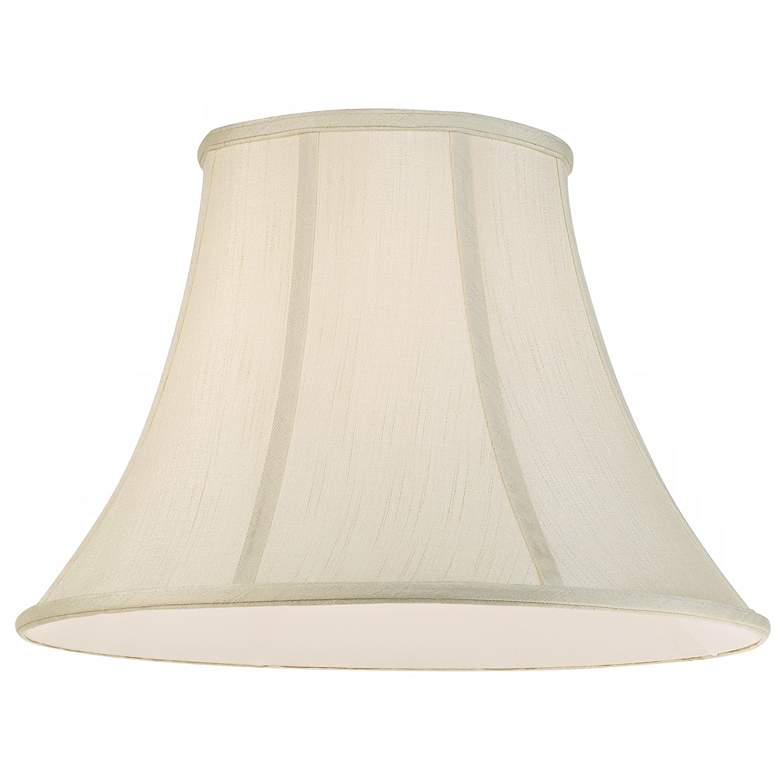 Image 4 Creme White Bell Lamp Shade 9x18x13 (Spider) more views