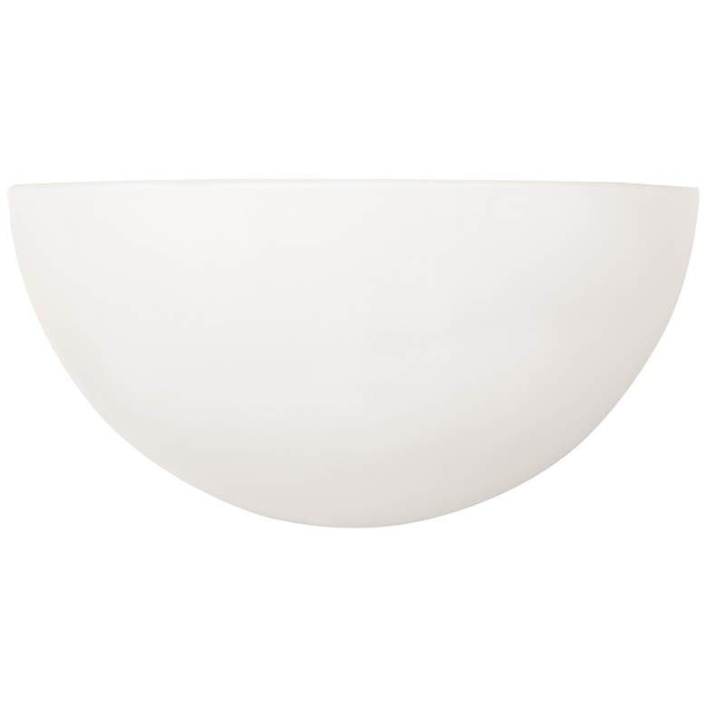 Image 1 Crescent 5" High Matte White Opal Glass Wall Sconce