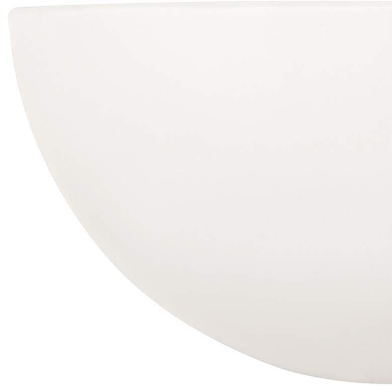 Image 2 Crescent 5" High Matte White Opal Glass Wall Sconce more views