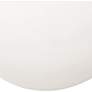 Crescent 5" High Matte White Opal Glass Wall Sconce