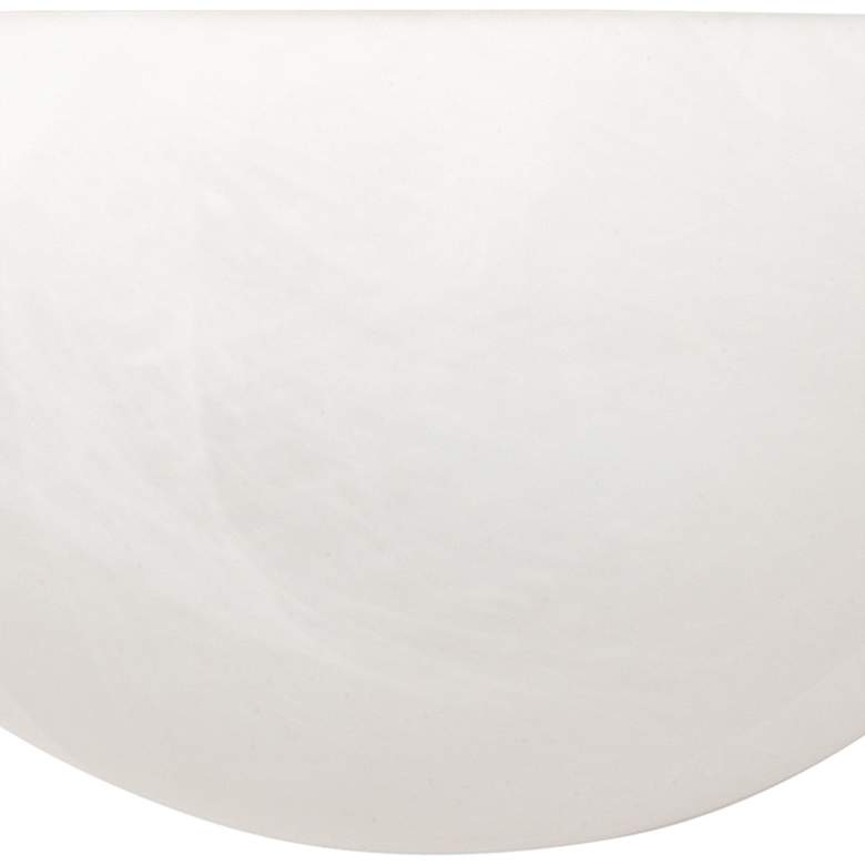 Image 3 Crescent 5"H Matte White Faux Alabaster Glass Wall Sconce more views