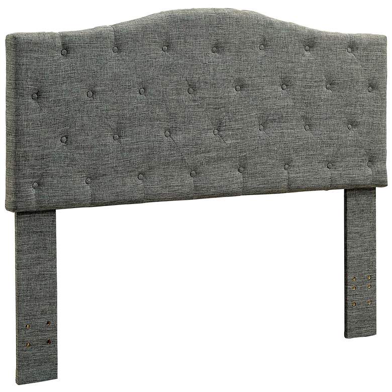 Image 3 Crescent Gray Full/Queen Tufted Headboard more views