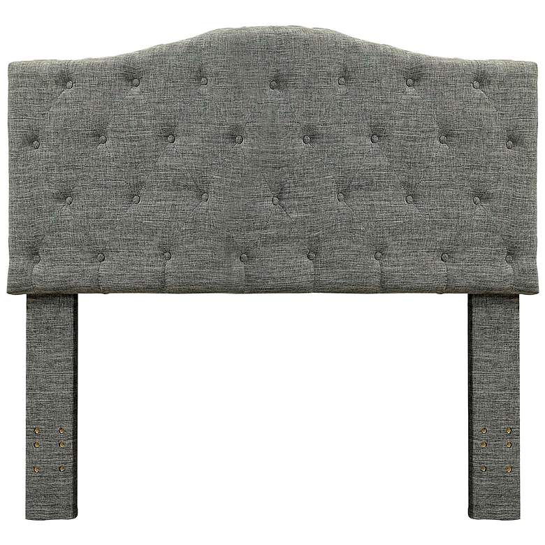 Image 4 Crescent Gray Full/Queen Tufted Headboard more views
