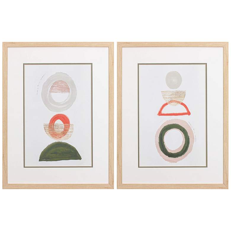 Image 3 Crescent Lunar 25"H Rectangular 2-Piece Framed Wall Art Set