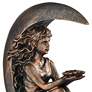 Thumbnail3 of Crescent Moon 34" High Fountain with LED Light more views