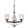 Cresco Collection 24" Wide Textured Steel Chandelier